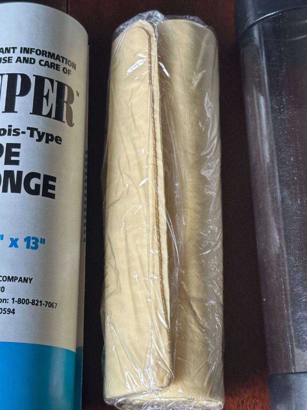Fuller Brush Chamois 17"x13" Car Wash Polish Soft No Scratch Cloth Absorbent